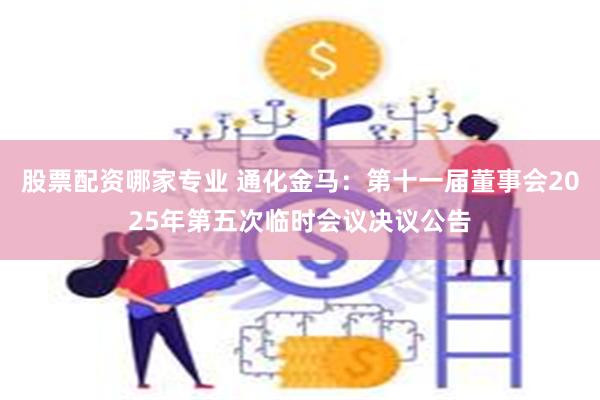 股票配资哪家专业 通化金马：第十一届董事会2025年第五次临时会议决议公告